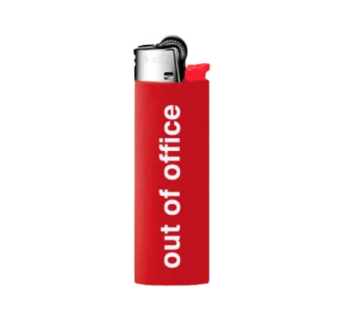 Isqueiro Nude Project "Out of office" Vermelho