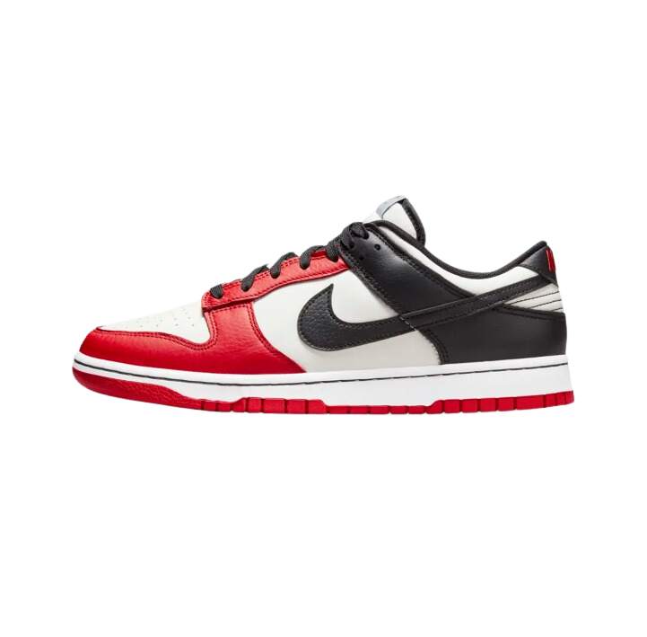 Tênis Nike Dunk Low Retro EMB "Nba 75th Anniversary Chicago" Branco/Vermelho