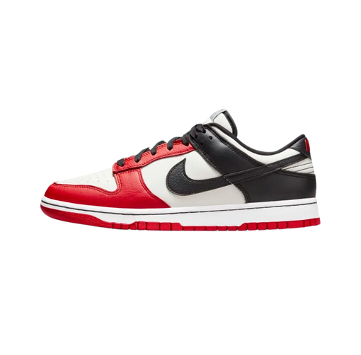 Tênis Nike Dunk Low Retro EMB "Nba 75th Anniversary Chicago" Branco/Vermelho