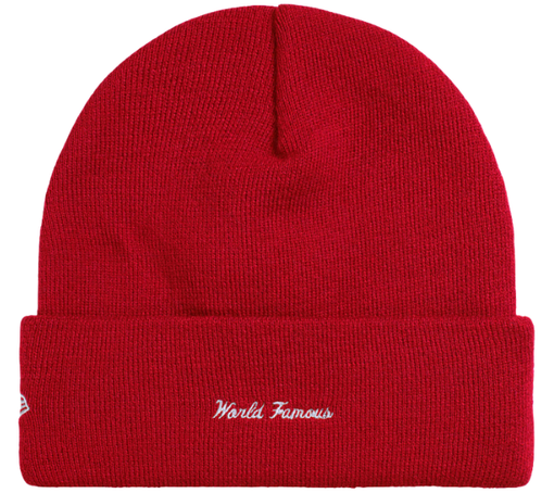 Touca Supreme FW26 x New Era "Action" Vermelho