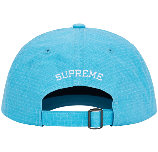 Boné Supreme SS26 "Arabic Logo" Azul Turquesa