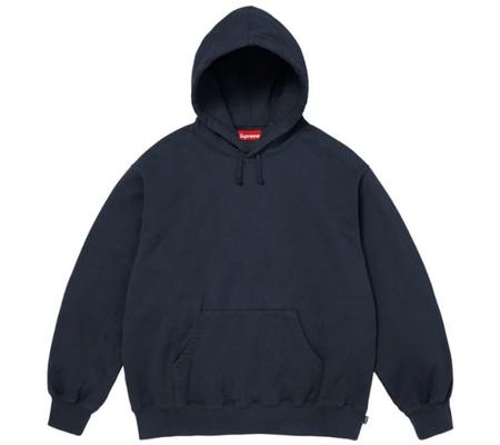 Moletom Supreme FW26 "Mirrored Appliqué" Azul Marinho