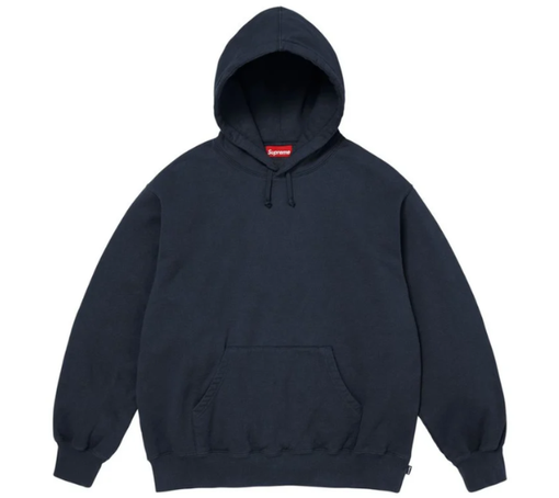 Moletom Supreme FW26 "Mirrored Appliqué" Azul Marinho