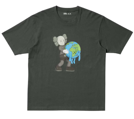 Camiseta KAWS x Uniqlo "Universe UT Graphic" Cinza