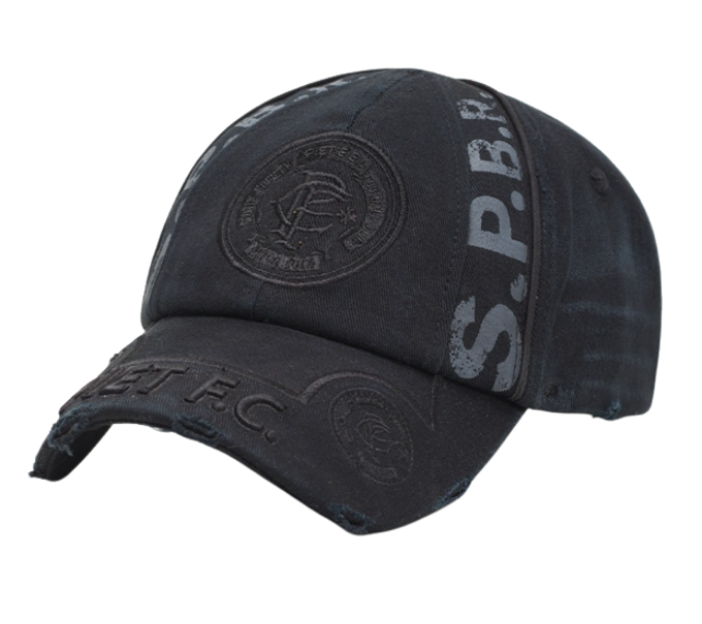Boné Piet "F.C. Distressed" Preto