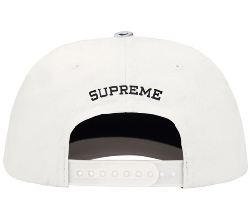 Boné Supreme FW26 "Josh Smith x Supreme Boné Painted 5-Panel" Branco