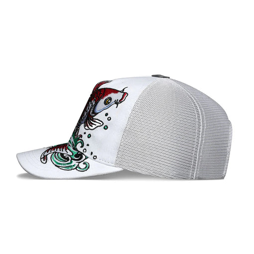 Boné Ed Hardy Trucker Koi "White" Branco