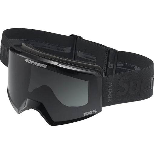 Óculos Supreme x 100% NORG Goggles FW25 "Black" Preto