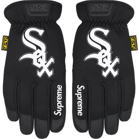 Luva Supreme x Mechanix FastFit MLB Teams FW25 "Black - Chicago White Sox" Preto