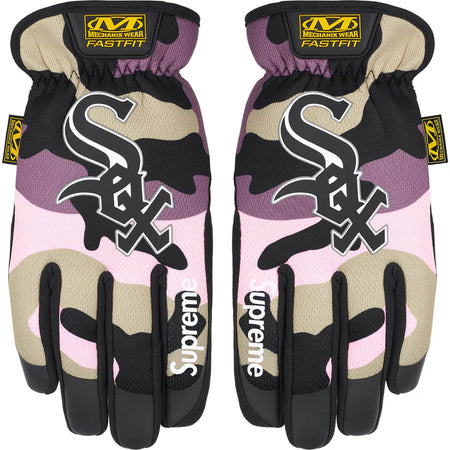 Luva Supreme x Mechanix FastFit MLB Teams FW25 "Pink Camo - Chicago White Sox" Rosa