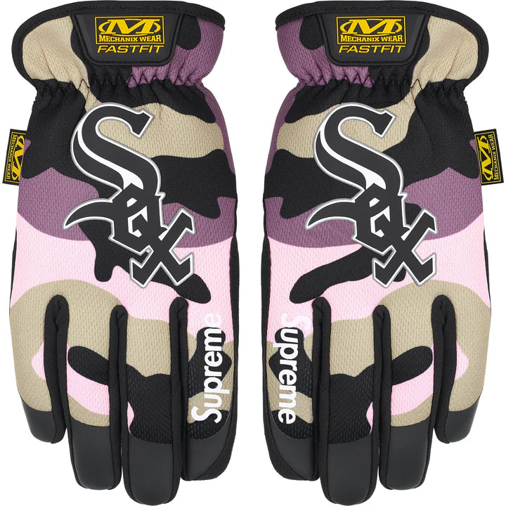 Luva Supreme x Mechanix FastFit MLB Teams FW25 "Pink Camo - Chicago White Sox" Rosa