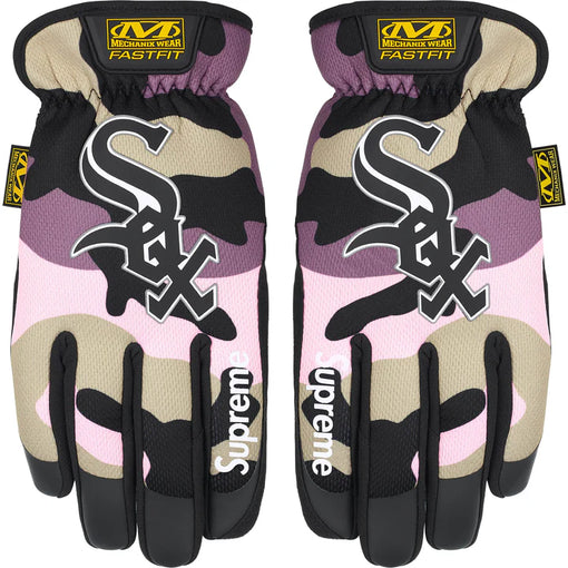 Luva Supreme x Mechanix FastFit MLB Teams FW25 "Pink Camo - Chicago White Sox" Rosa