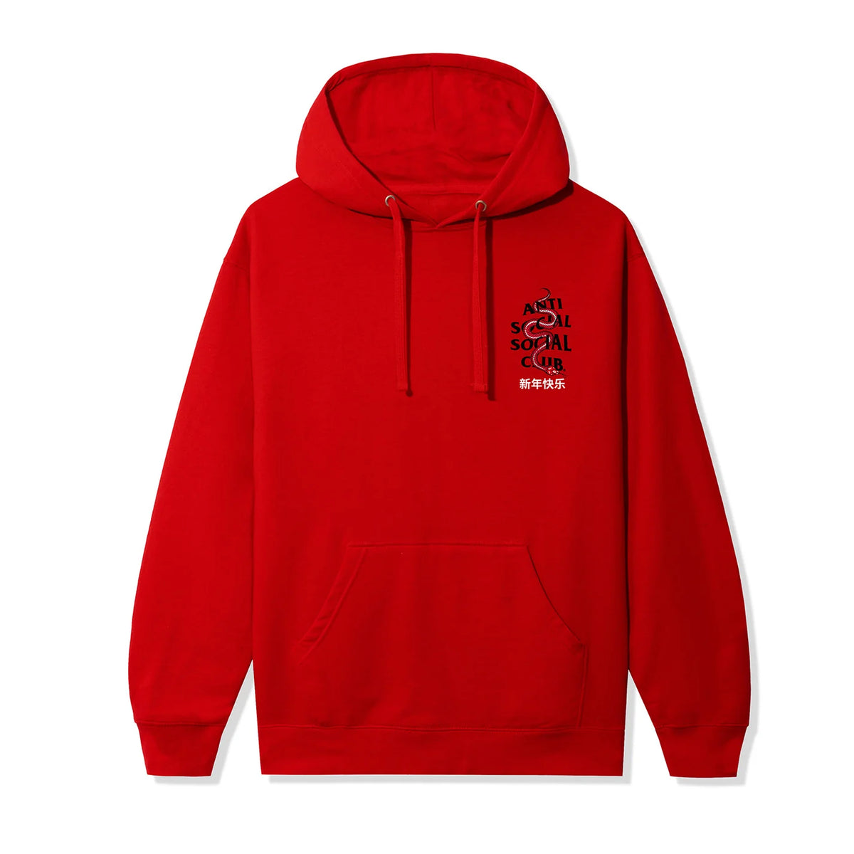 Moletom ASSC Anti Social Social Club "Year Of The Snake Wisdom" Vermelho