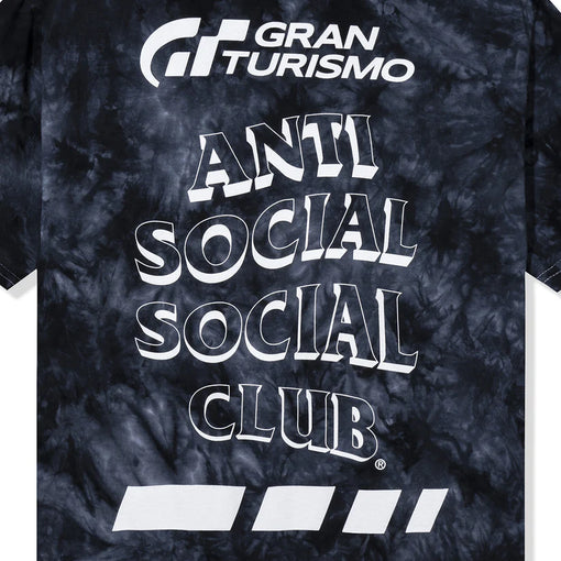 Camiseta Anti Social Social Club x Grand Turismo "Tie Dye Black" Tie Dye Preto