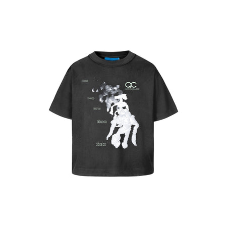 Baby Tee Quadro Creations "Foam Lif" Cinza