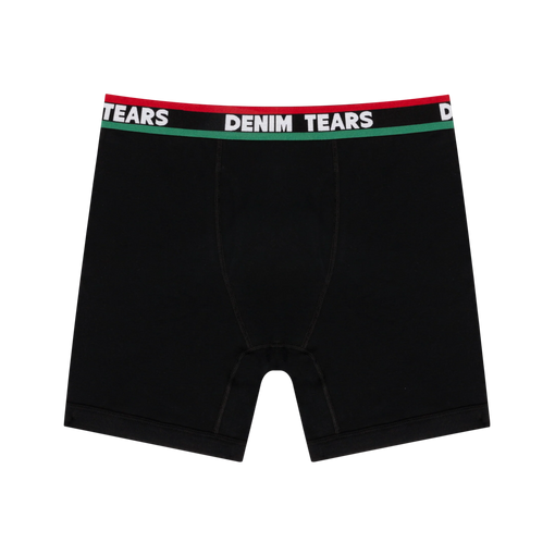 Cueca Denim Tears Boxer "Black" Preto (Kit c/ 3 unidades)