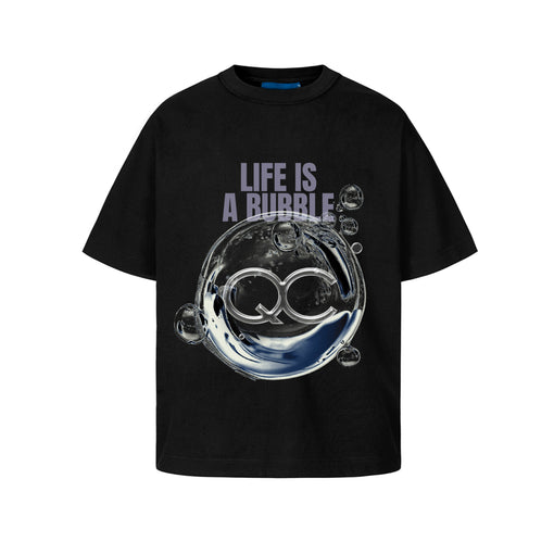 Camiseta Quadro Creations "Bubble Lif" Preto