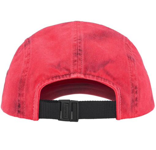 Boné Supreme SS26 "Overdyed Camp Cap" Vermelho