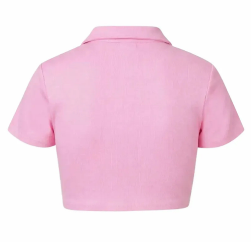 Cropped Valley "Rugby Pink" Rosa