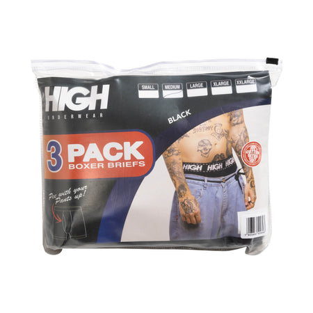 Cueca High "Boxer Shorts" Preto