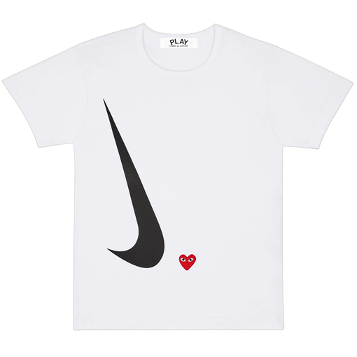Camiseta Nike x Commes des Garçons "Play" Branco