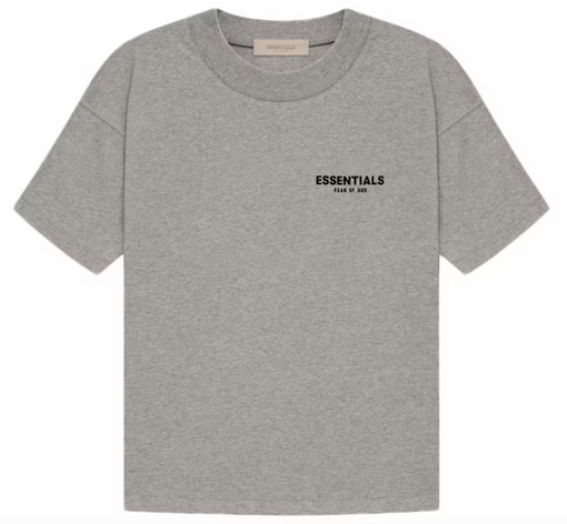 Camiseta Essentials Fear of God "Dark Oatmeal" Cinza
