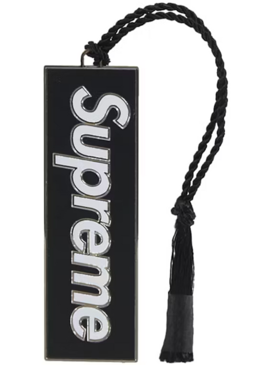 Marcador de Páginas Supreme x David Howell & Co "Metal Bookmark" Preto
