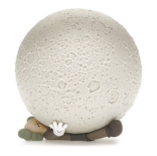 Boneco Lâmpada de Mesa Kaws "Holiday Big Moon" Cinza