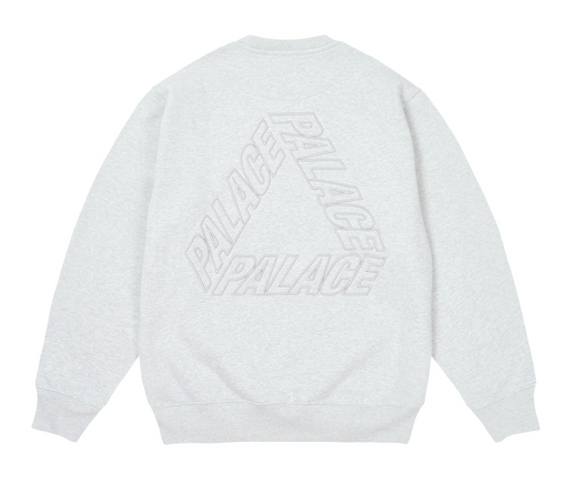 Moletom Palace Crewneck "Outline P3" Cinza