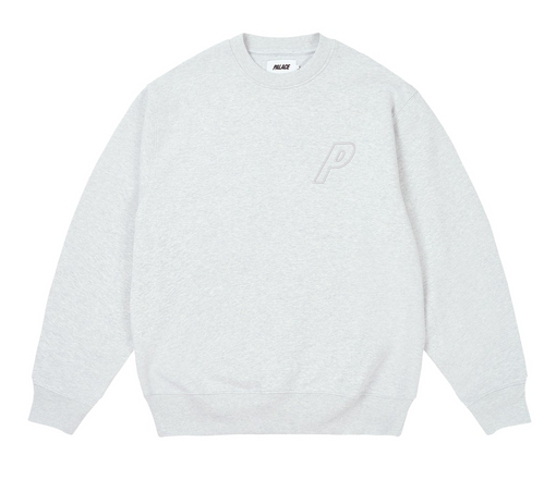 Moletom Palace Crewneck "Outline P3" Cinza