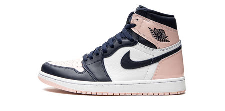 Tênis Air Jordan 1 High Wmns "Atmosphere" Branco/Rosa