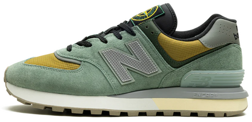 Tênis New Balance 574 Legacy x Stone Island "Light Green" Verde