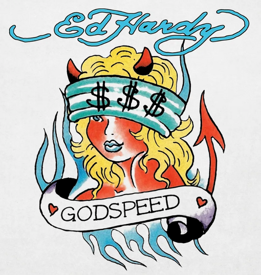 Regata Ed Hardy Godspeed "White" Branco