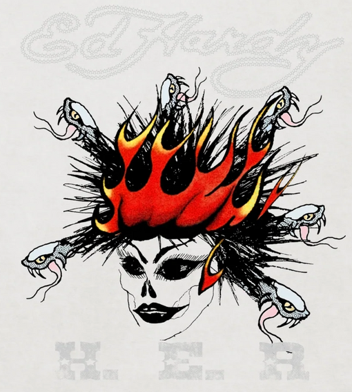 Camiseta Ed Hardy Her "White" Branco