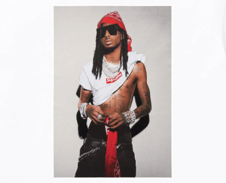 Camiseta Supreme Playboi Carti FW25 "White" Branco