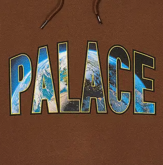 Moletom Palace Earthy FW24 "Caked Brown" Marrom