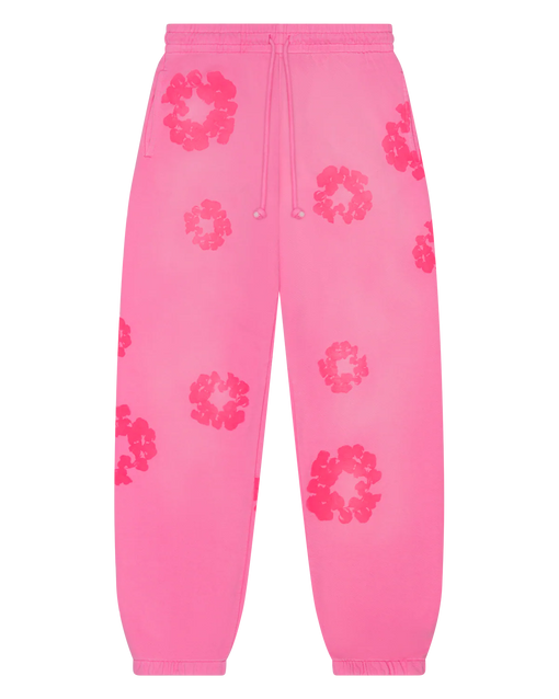 Calça de Moletom Denim Tears Mono Cotton Wreath Sweatpants Pink Rosa