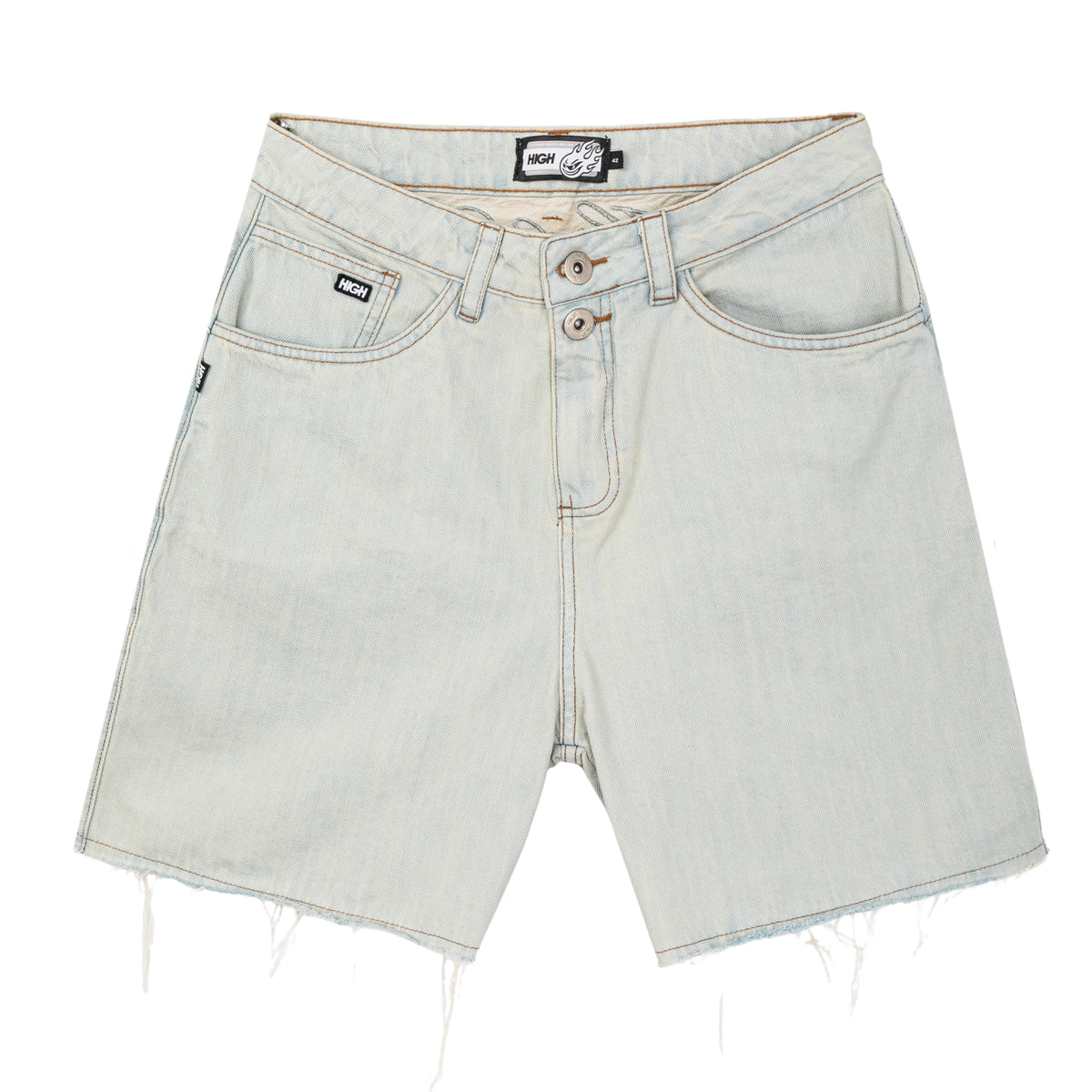 Shorts Feminino High Denim "Blue" Azul Claro