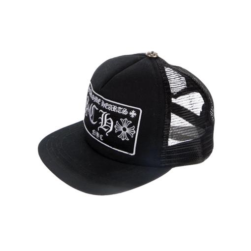 Boné Chrome Hearts "CH New York City Trucker Hat Black" Preto