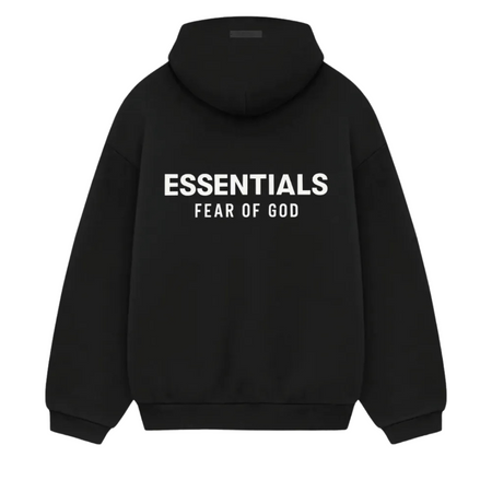 Moletom Fear of God Essentials Fleece Hoodie FW24 "Black" Preto
