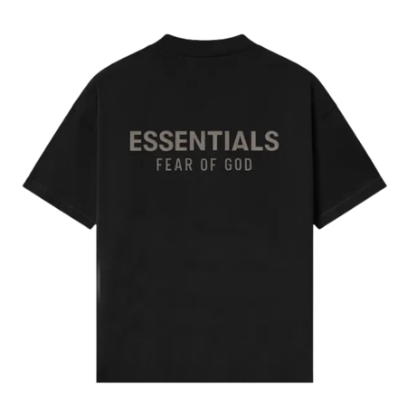 Camiseta "Fear of God Essentials Classic Jet Black" Preto