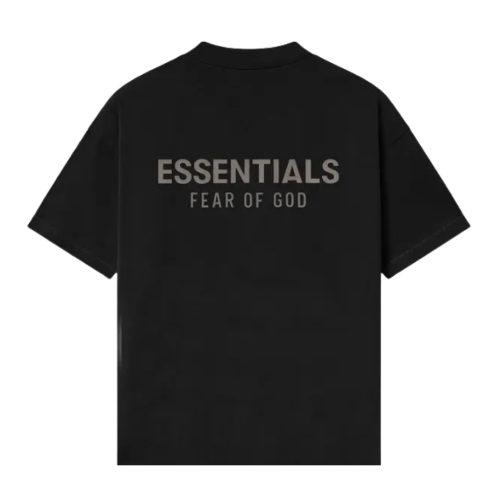 Camiseta "Fear of God Essentials Classic Jet Black" Preto