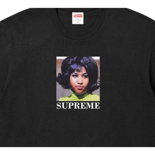 Camiseta Supreme SS26 "Aretha" Preto