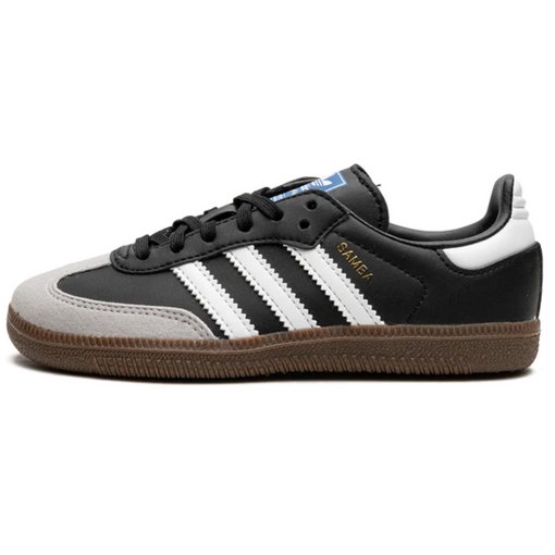 Tênis Adidas Samba Vegan Kids "Black Gum" Preto