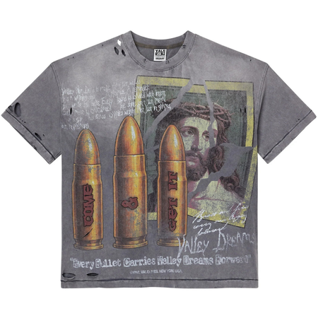 Camiseta Vale Forever Faith Thrashed "Grey" Cinza Estonado