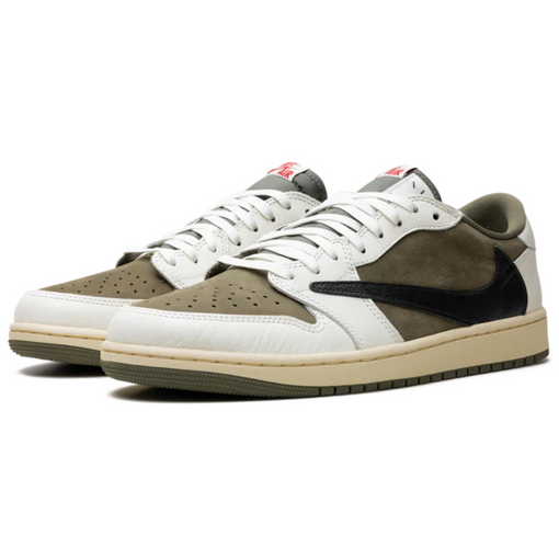 Tênis Nike Air Jordan 1 Low x Travis Scott "Medium Olive" Verde