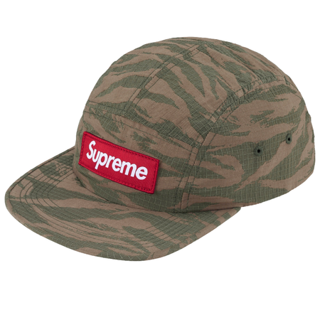 Boné Supreme SS26 "Tiger Camo Ripstop" Verde