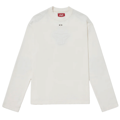 Camiseta Manga Longa Piet x Oakley Logo "Bone White" Branco