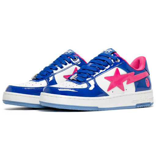 Tênis A Bathing Ape Bape Sta #1 "Blue/Pink" Azul/Rosa