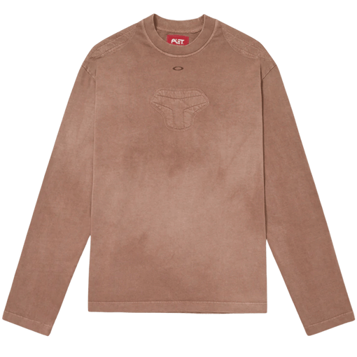 Camiseta Manga Longa Piet x Oakley Logo "Dark Tan" Marrom
